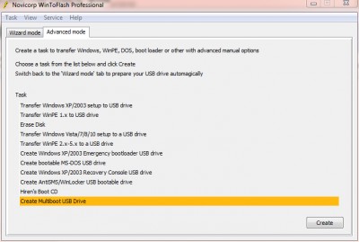 WinToFlash Lite [The Bootable USB Creator] 1.13.0000 screenshot
